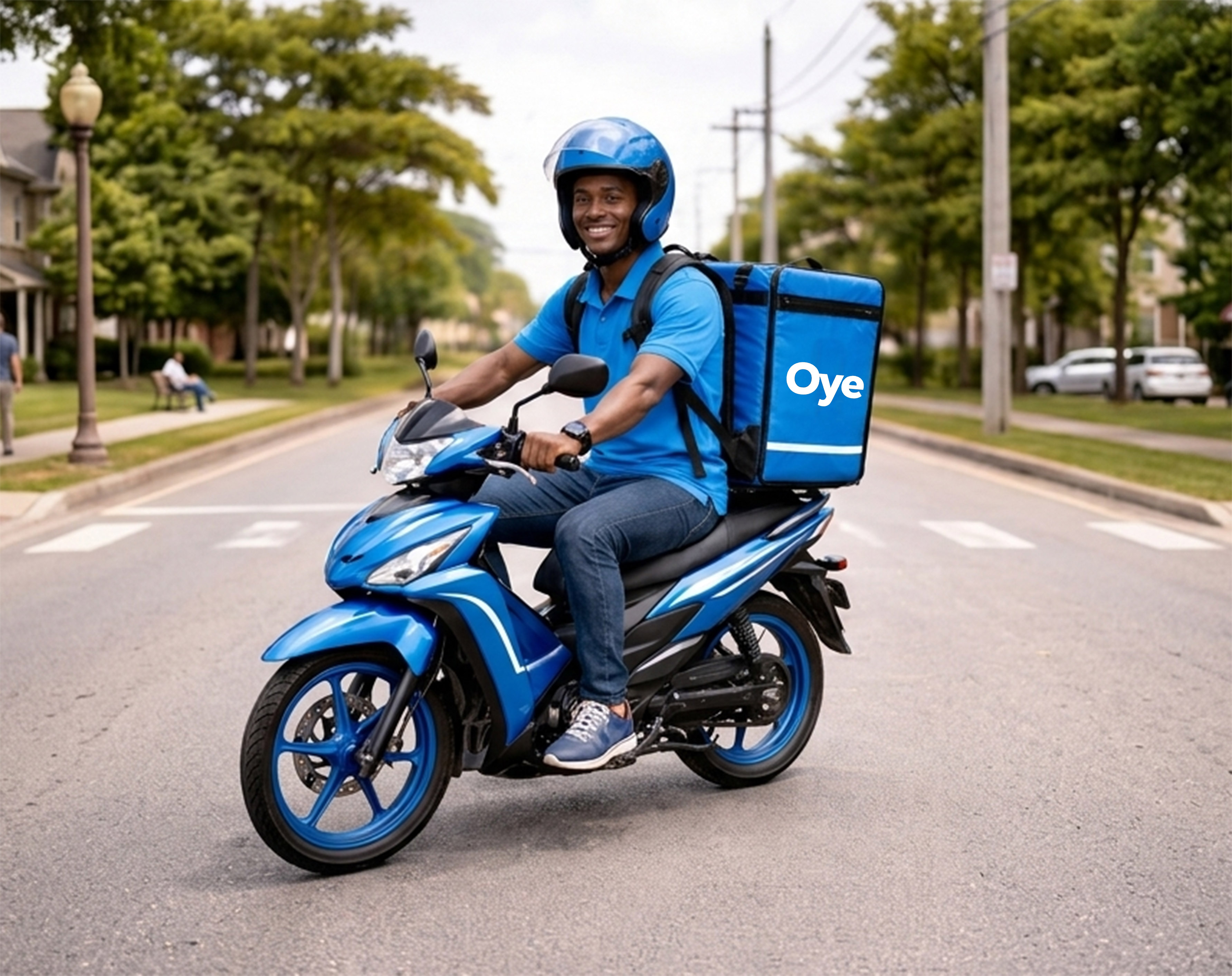 Motor delivery service by Oye Ride in Ghana